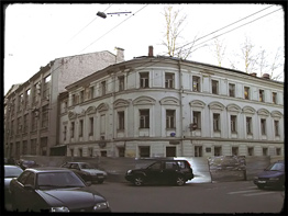 Малый Златоустинский переулок. Угловой дом усадьбы М.Ф. Казакова, 2006 год.