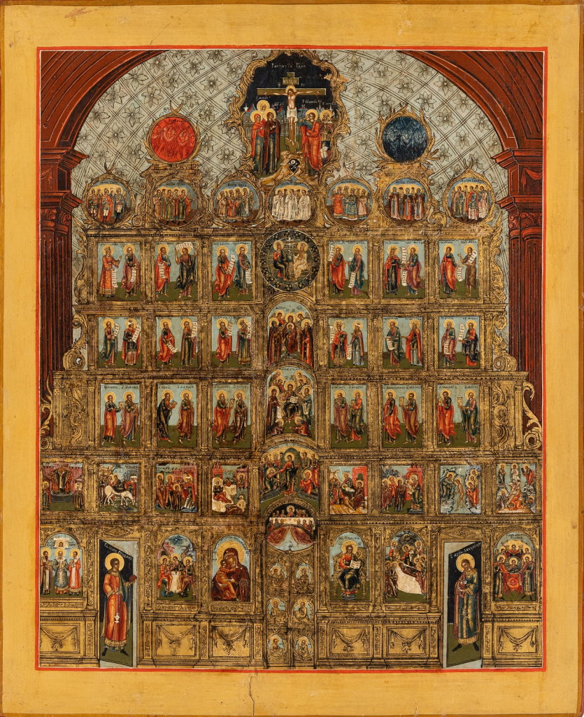 Образ иконостаса, начало 19 века. Палех.С сайта музея Андрея Рублева