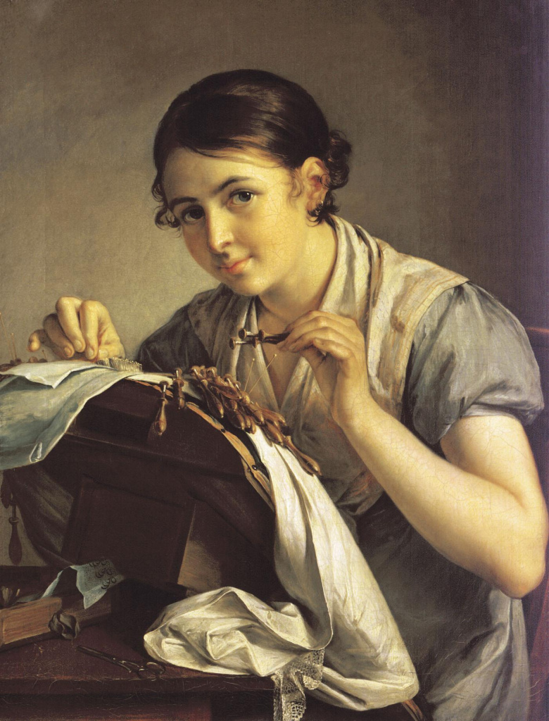«Кружевница» — Василий Тропинин, 1823