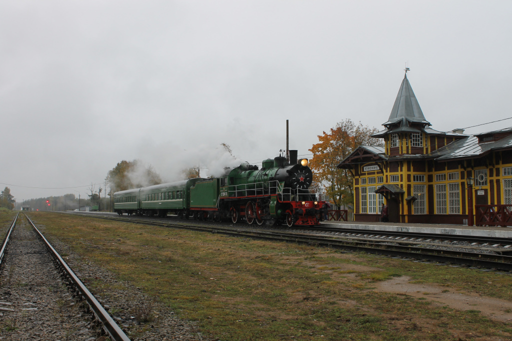 Прибытие поезда в Куженкино, фото Юрия Егорова