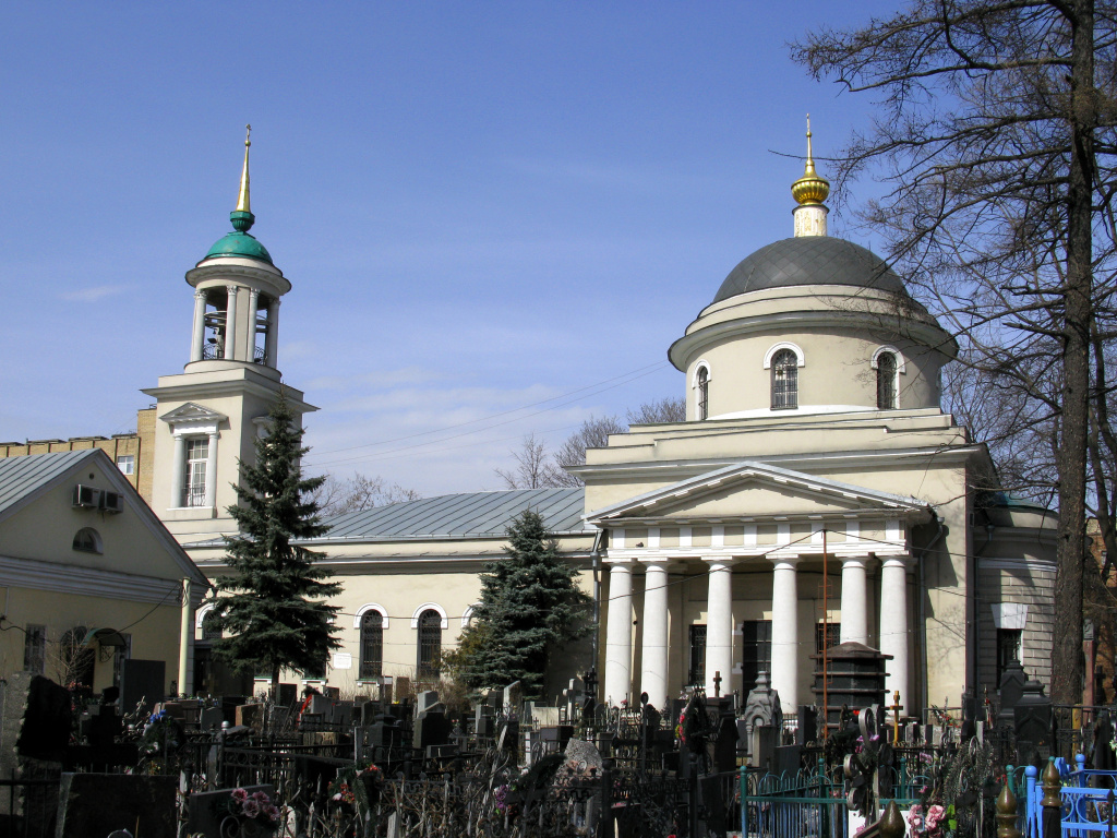 Церковь св. Троицы на Пятницком кладбище, фото Википедия