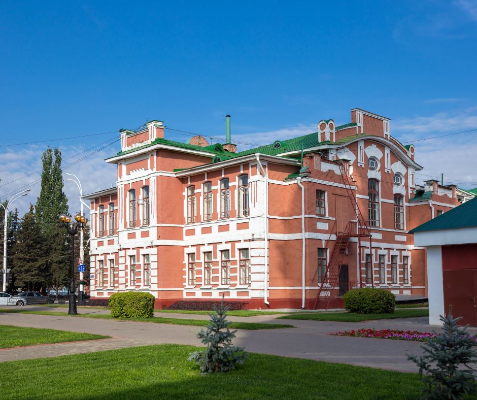 Здание музыкально-педагогического института в Тамбове, канва