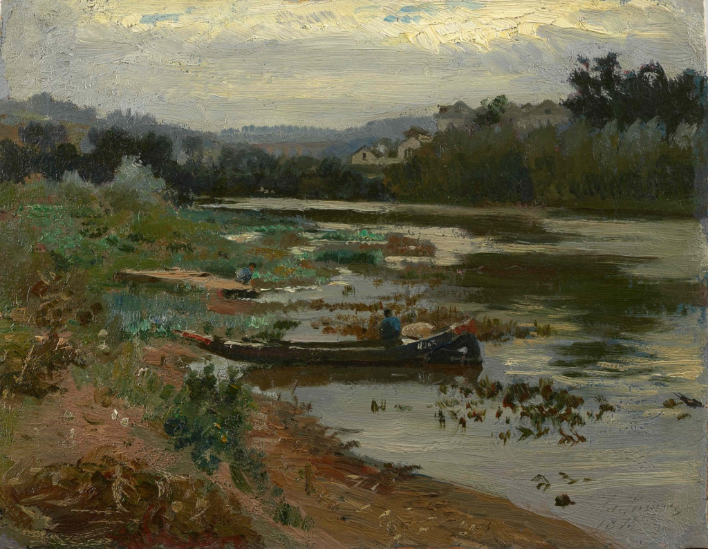 Илья Репин. Пейзаж с лодкой, 1875 год. Государственная Третьяковская галерея